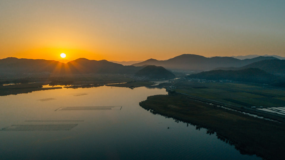 omihachiman sunset Shiga by FIND47.JP