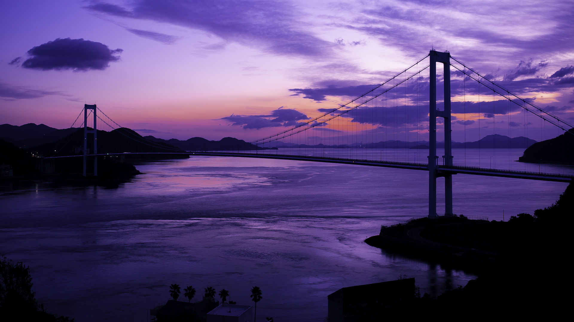 広島県 安芸灘大橋の夜明け by FIND47.JP