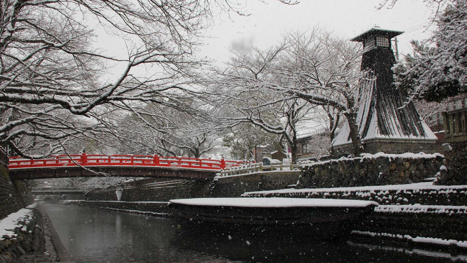 国名勝おくのほそみちの風景地　大垣船町川湊（冬） by FIND47.JP